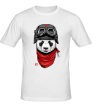 Мужская футболка «Панда летчик» - Фото 1