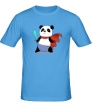 Мужская футболка «Панда Герой» - Фото 1
