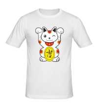Мужская футболка Японский котик