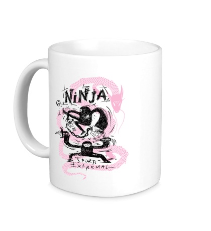 Керамическая кружка Ninja sports