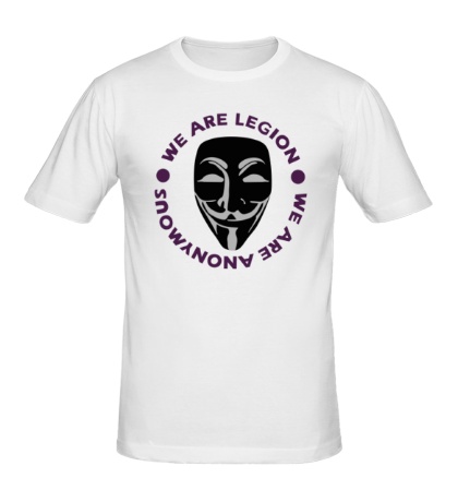 Мужская футболка Anonymous, We Are Legion
