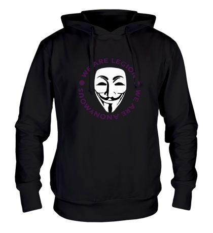 Толстовка с капюшоном Anonymous, We Are Legion
