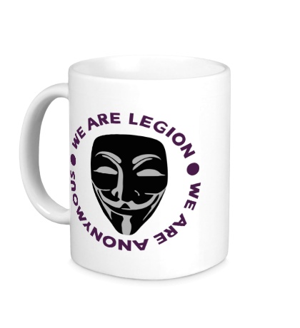 Керамическая кружка Anonymous, We Are Legion