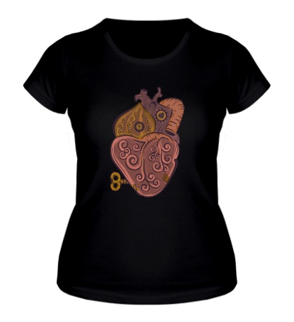 Женская футболка Стимпанк сердце