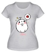 Женская футболка «Кролик Моланг и клубника» - Фото 1