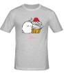 Мужская футболка «Кролик Моланг и кекс» - Фото 1
