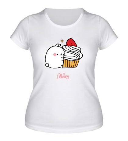 Женская футболка Кролик Моланг и кекс