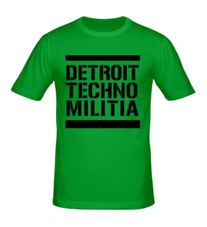 Мужская футболка Detroit techno militia