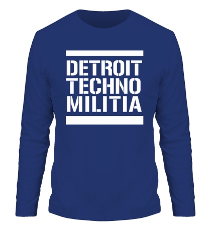 Мужской лонгслив «Detroit techno militia»