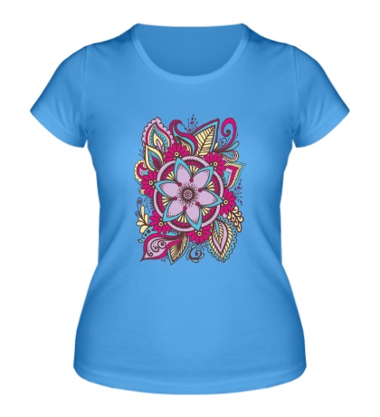Женская футболка Узор из цветов