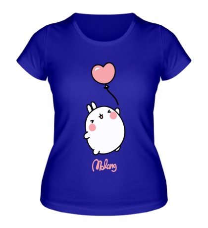Женская футболка Кролик Моланг с шариком