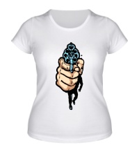 Женская футболка Голый пистолет