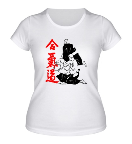 Женская футболка «Айкидо»