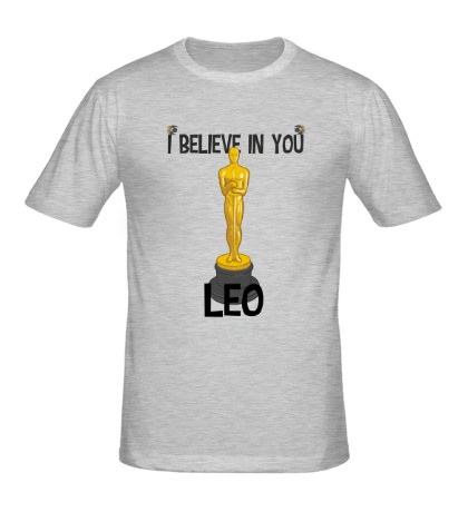 Мужская футболка «Belive in you Leo»