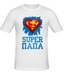Мужская футболка «Superman Папа» - Фото 1