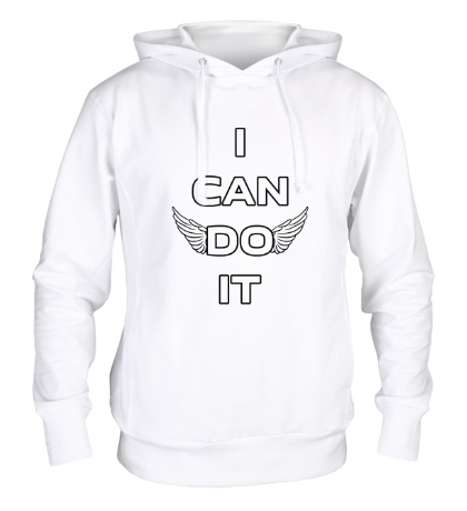 Толстовка с капюшоном «I can do it»