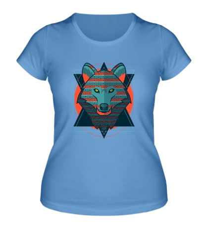 Женская футболка Абстрактный волк