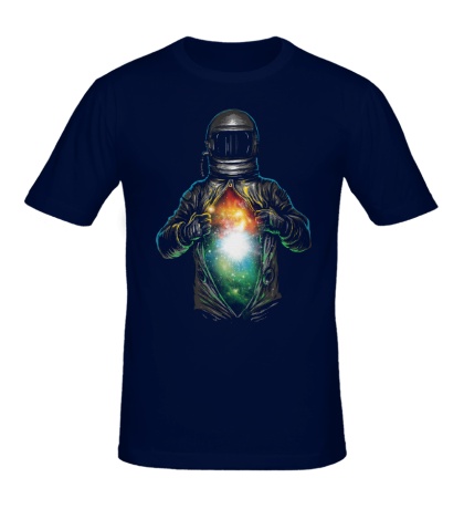 Мужская футболка «Космос внутри космонавта»