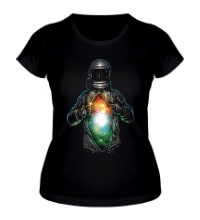 Женская футболка Космос внутри космонавта