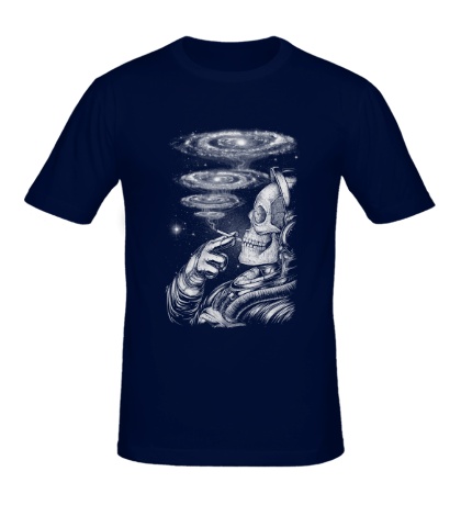 Мужская футболка Курящий космонавт