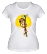 Женская футболка «Лемур на пальме» - Фото 1