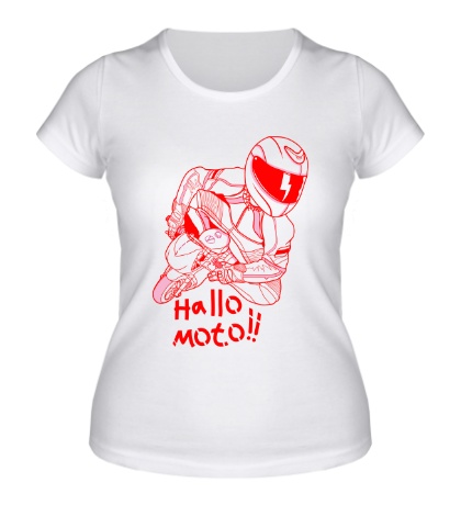 Женская футболка «Привет Мото»
