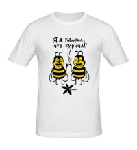 Мужская футболка Пчелы курят