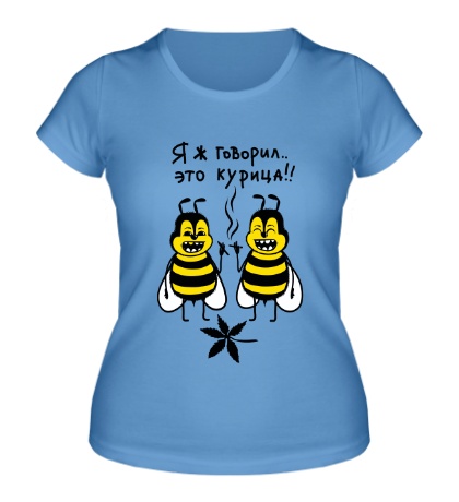 Женская футболка Пчелы курят