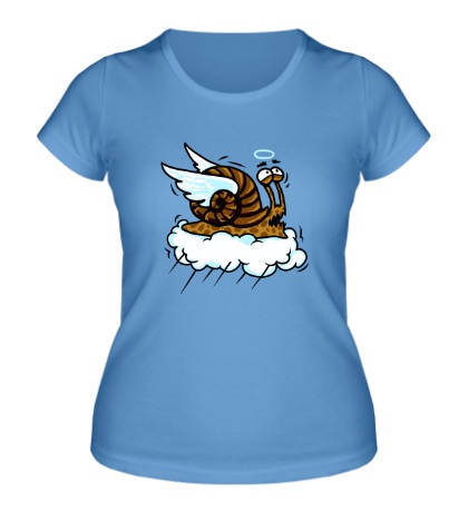 Женская футболка Улитка в облаках