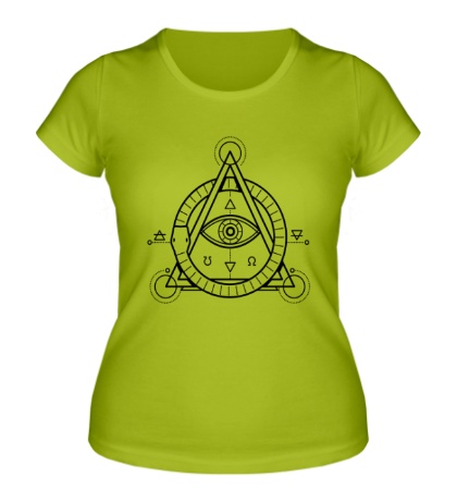 Женская футболка «Символ алхимии»