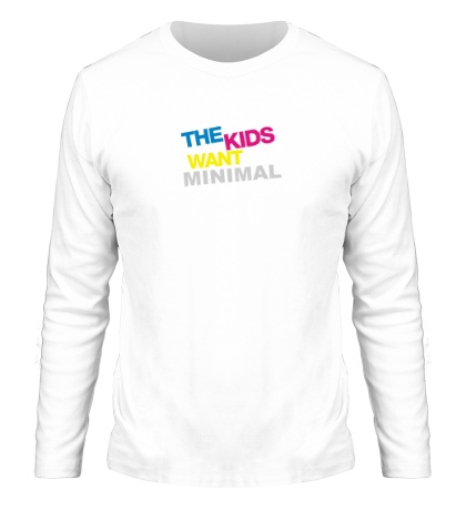 Мужской лонгслив «The Kids want minimal»