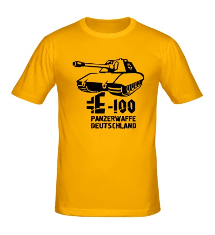 Мужская футболка E-100 Panzerwaffe
