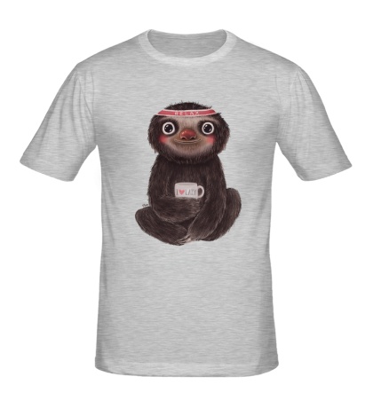 Мужская футболка «Я люблю ленивцев»
