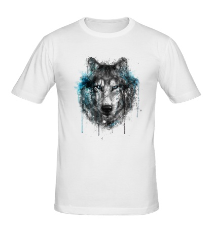 Мужская футболка Абстракция волка
