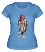 Женская футболка «Рентген рыбы» - Фото 1