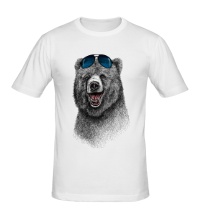 Мужская футболка Стильный медведь