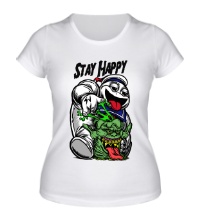 Женская футболка Stay Happy