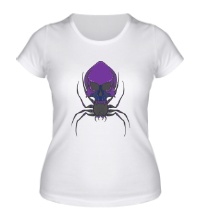 Женская футболка Фиолетовый паук