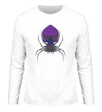 Мужской лонгслив Фиолетовый паук