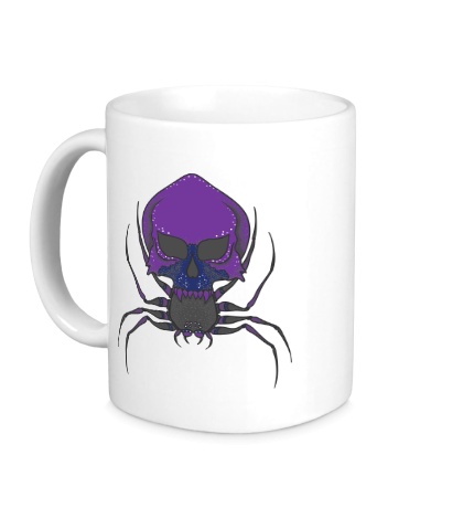 Керамическая кружка «Фиолетовый паук»
