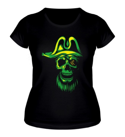 Женская футболка «Голова пирата»
