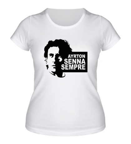Женская футболка Ayrton Senna Sempre