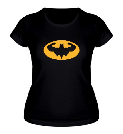 Женская футболка Batman bodybuilder
