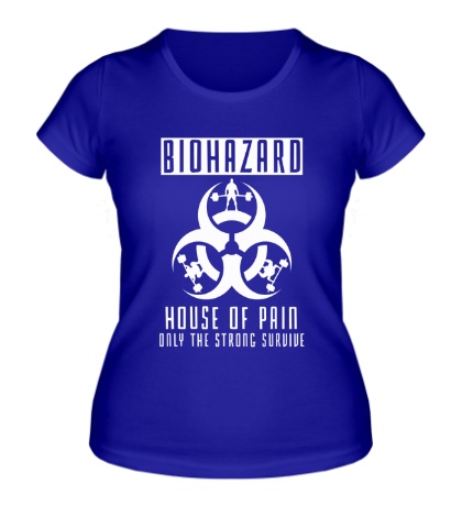Женская футболка «Biohazard: House of pain»