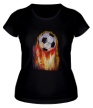 Женская футболка «Огненный футбол» - Фото 1