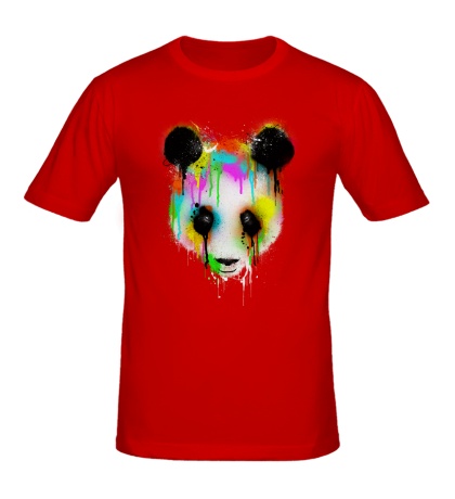 Мужская футболка Цветная панда