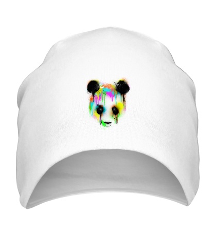 Шапка «Цветная панда»