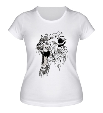 Женская футболка Крик дракона