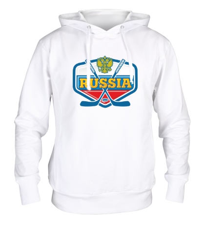 Толстовка с капюшоном «Hockey Russia»