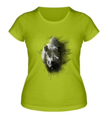 Женская футболка «Дикий носорог»